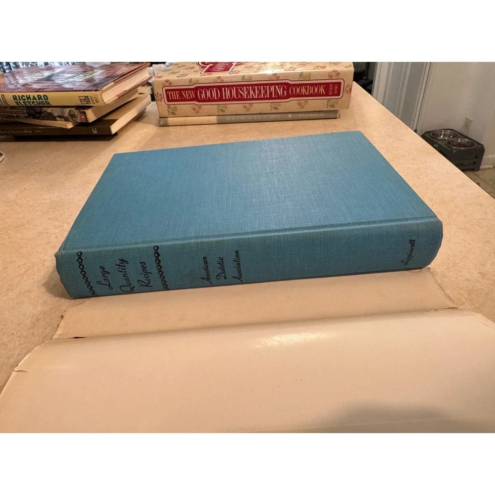 Large Quantity Recipes 1951 Margaret Terrell 2nd Ed Vintage Cookbook Hardcover